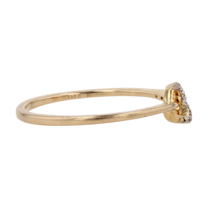 18K Yellow Gold Diamond Fashion Ring