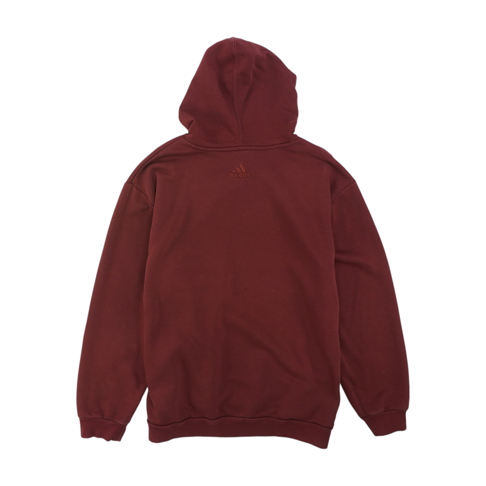 Maroon Solid Hoodie Pullover