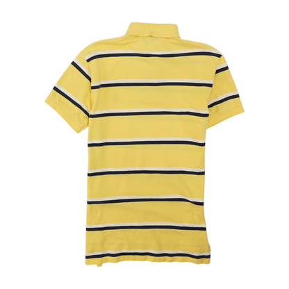 Yellow Striped Short Sleeve Polo