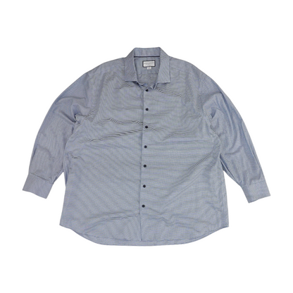 Blue Print Long Sleeve Button Down