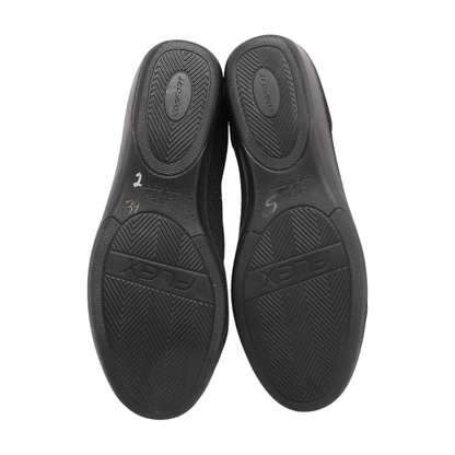 Black Slip-On Flats