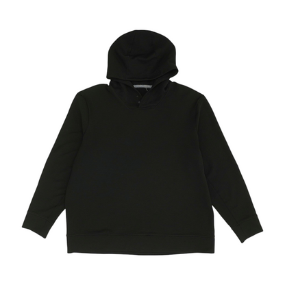 Black Solid Hoodie Pullover
