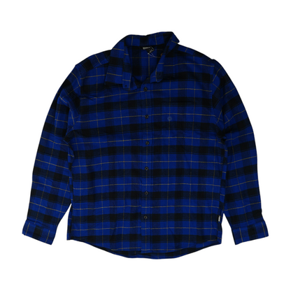 Blue Plaid Flannel Button Down