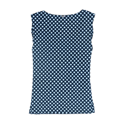 Navy Polka Dot Blouse