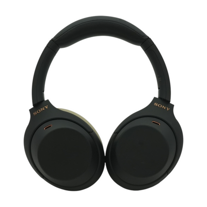 Black WH-1000XM4 Noise Cancelling Headphones With Beige Earpads