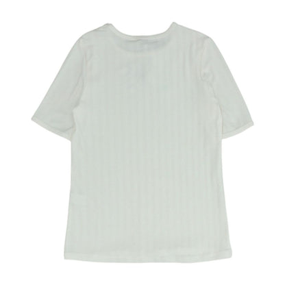White Striped Crewneck T-Shirt