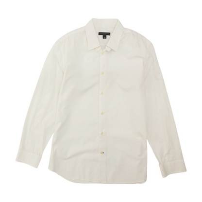 Banana Republic Ivory Solid Long Sleeve Button Down – Image 1