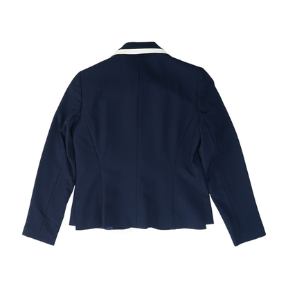 Navy Petite Solid Blazer