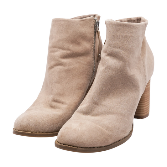 Beige Ankle Boots