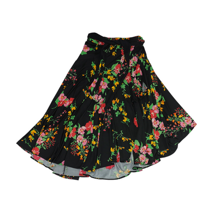 Black Floral Maxi Skirt