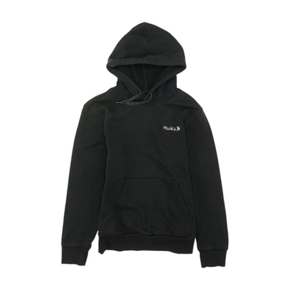 Black Solid Hoodie Pullover