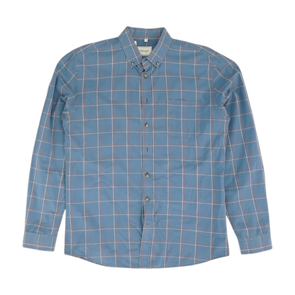 Blue Check Long Sleeve Button Down