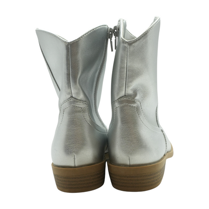 Silver Boots Shoes