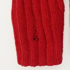 Red Plus Size Pullover Sweater