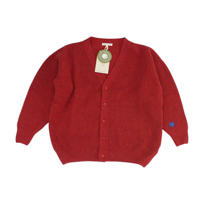 Red Cardigan Sweater