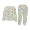 White Graphic Pajama Set