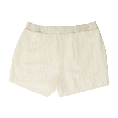 White Solid Chino Shorts