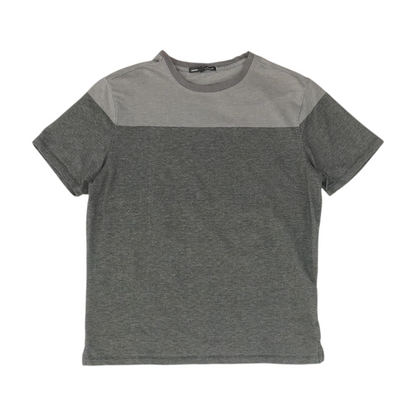 Gray Color Block T-Shirt