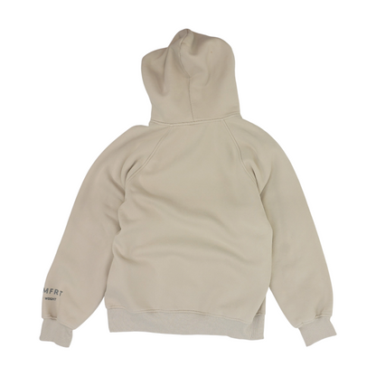 Tan Solid Hoodie Pullover