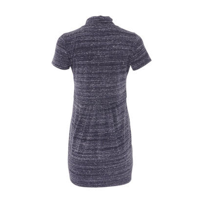 Black Maternity Striped Mini Dress