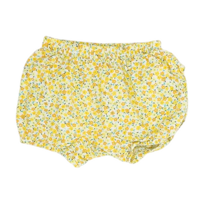 Yellow Floral Casual Shorts