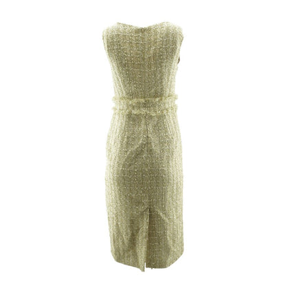 Coral Check Mini Dress