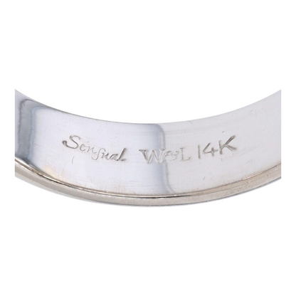 14K White Gold Band