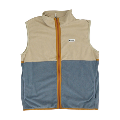 Beige Color Block Vest