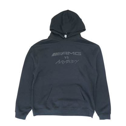 Black Solid Hoodie Pullover