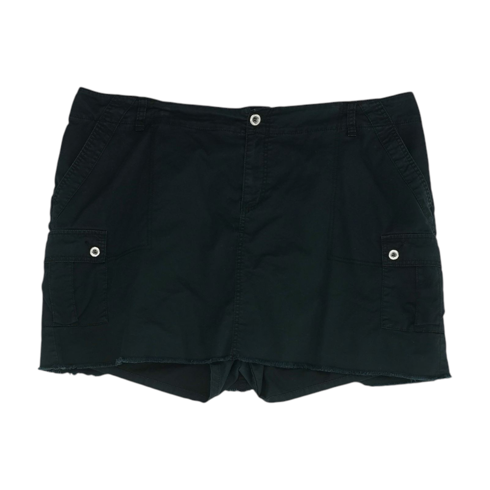 Black Plus Size Mini Skirt