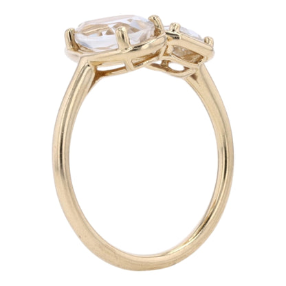 14K Sterling Silver Topaz Fashion Ring