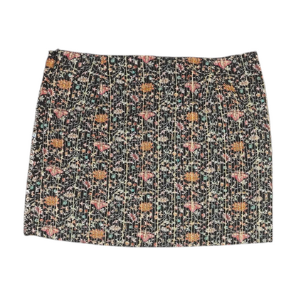 Multi Floral Mini Skirt
