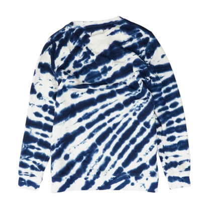 Blue Tie-Dye Sweatshirt Pullover