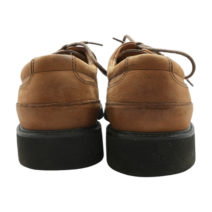 Brown Lace-Up Casual Shoes