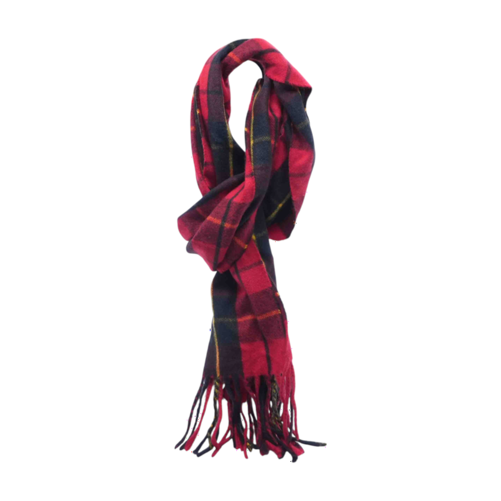 Wallace Modern Red Plaid Scarf – Image 1