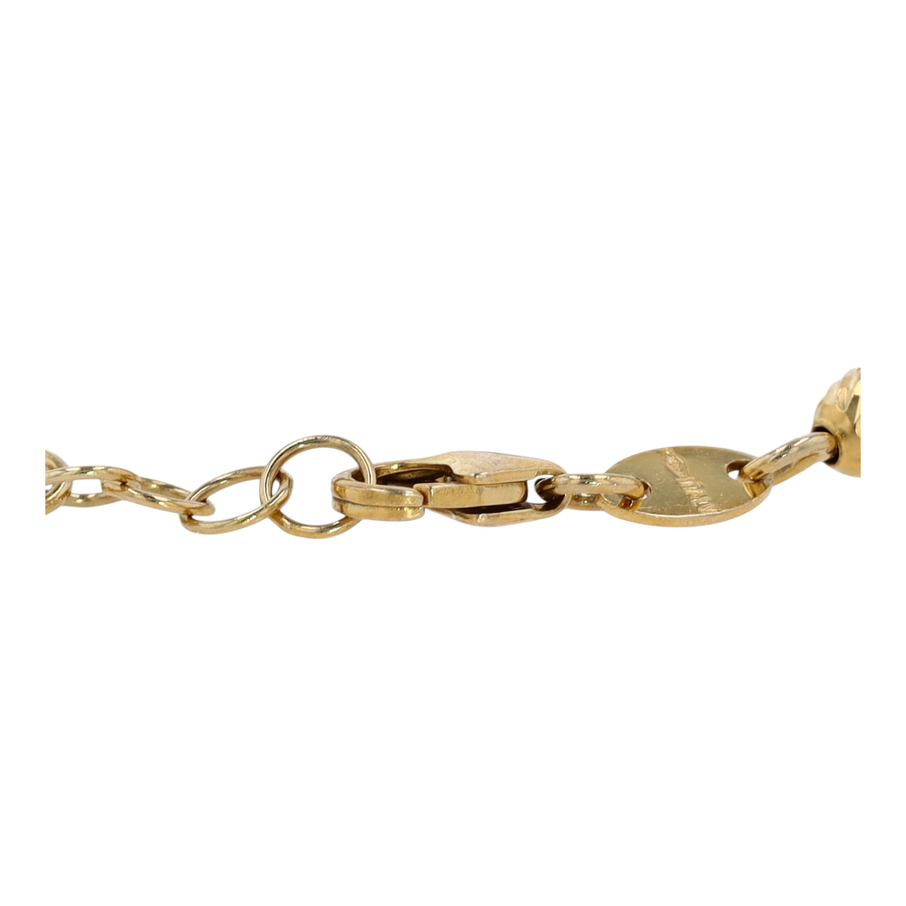 18K Yellow Gold Beaded Bracelet – Image 3