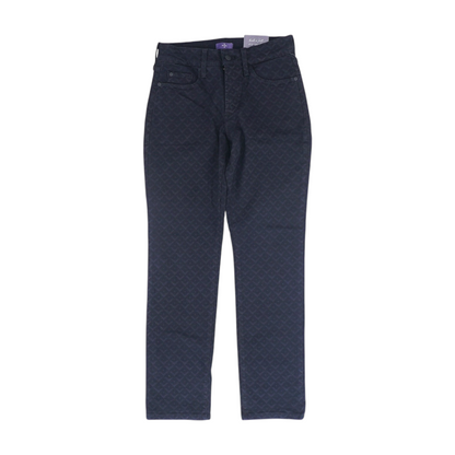 Black Petite Geometric Skinny Jeans