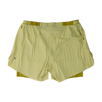Green Striped Active Shorts