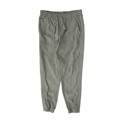 Gray Polka Dot Tapered Pants