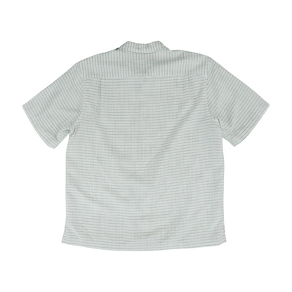 Gray Plaid Short Sleeve Button Down