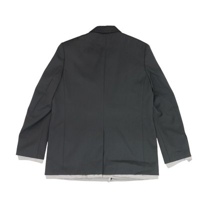 Gray Solid Blazer