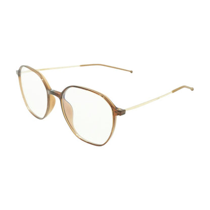 Brown Rane Geometric Unknown Prescription Eyeglasses