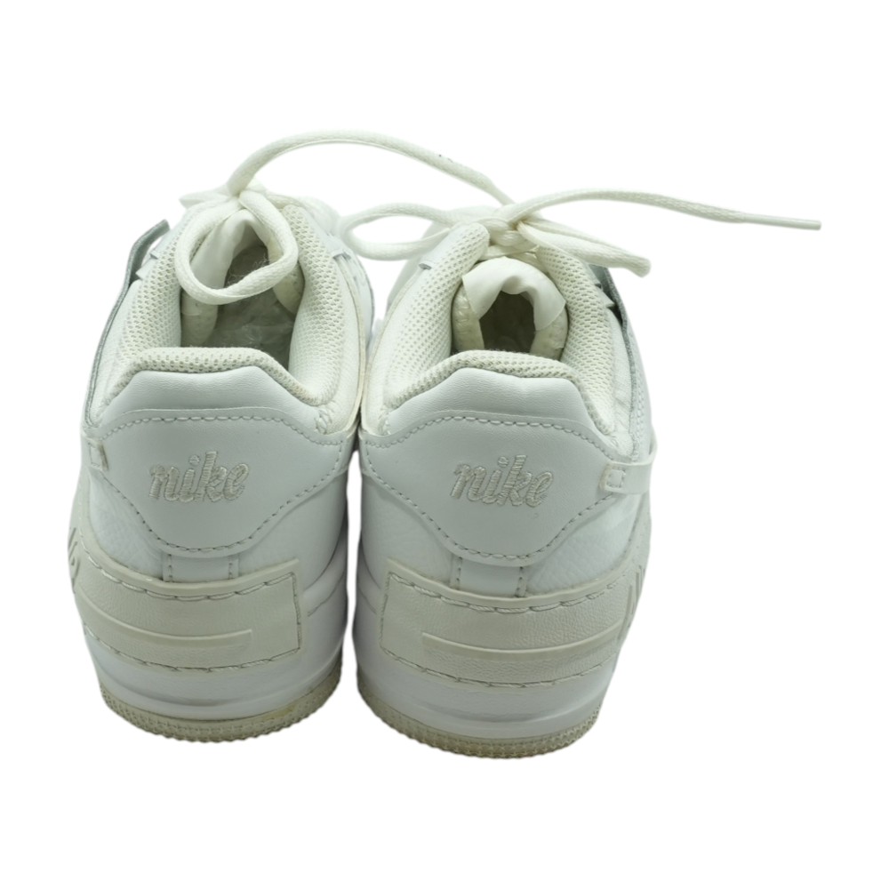 Nike Air Force 1 Low Shadow Triple White Low-Top Athletic Shoes – Image 3