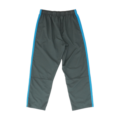 Gray Color Block Straight Pants