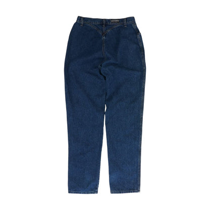 Blue High Rise Wide Leg Jeans