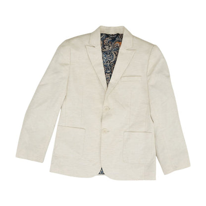 Beige Herringbone Sport Coat