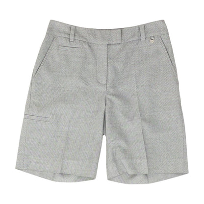 Gray Herringbone Chino Shorts