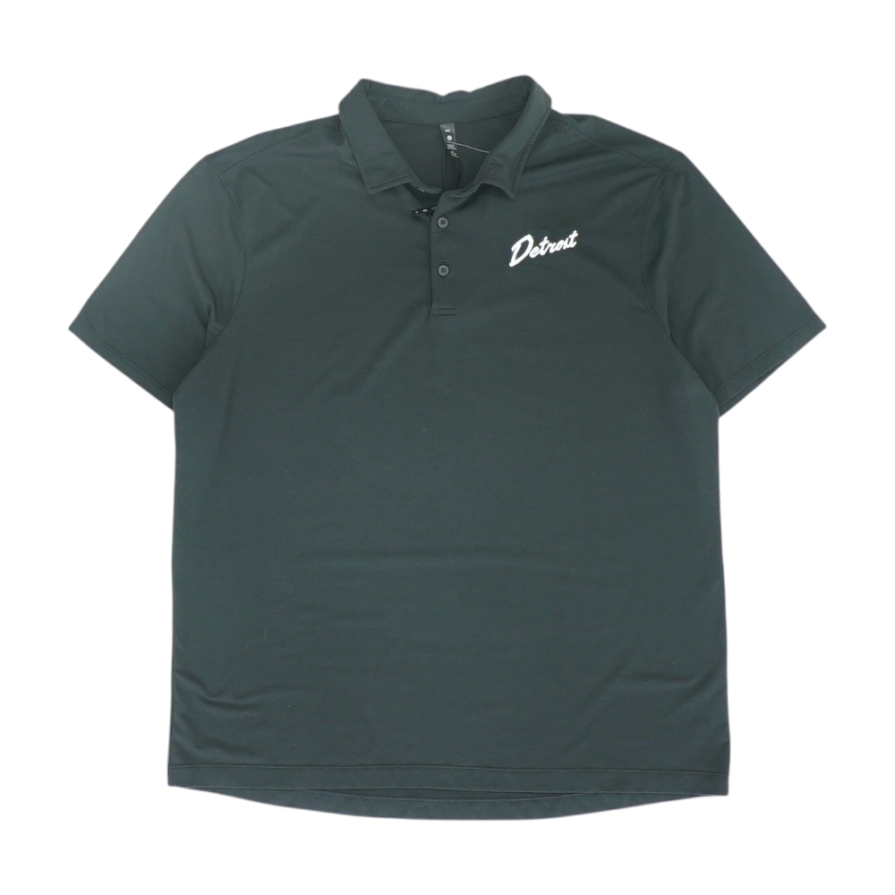 Black Solid Short Sleeve Polo