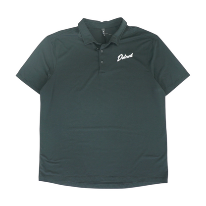 Black Solid Short Sleeve Polo