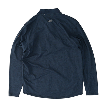 Navy Color Block 1/4 Zip Pullover